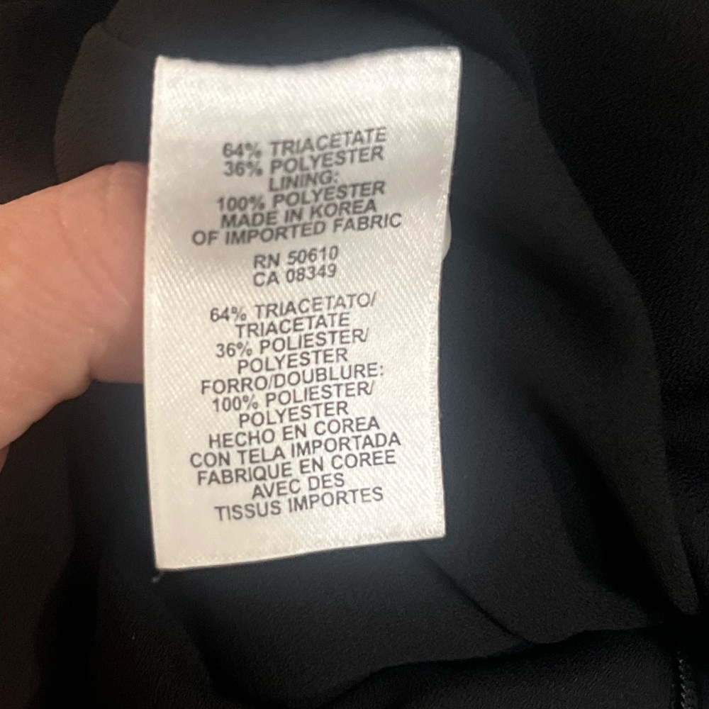 Anne Klein Black Ruched Mini Dress - Picture 6 of 6